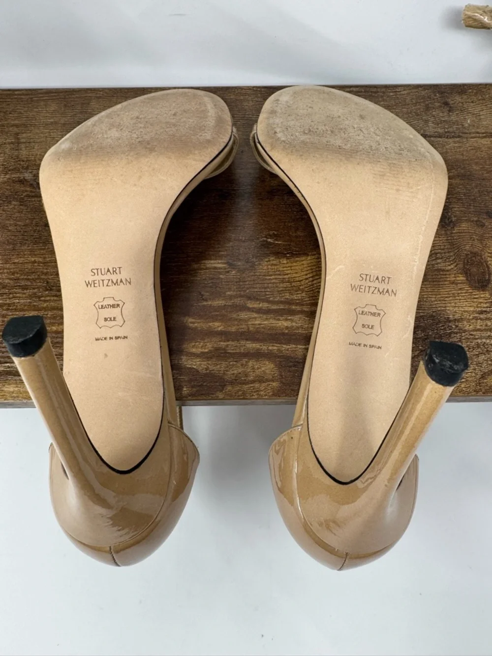 Stuart Weitzman Nudist Ankle-Strap Stiletto‎ 4” Heels Size 9M Elegant Designer